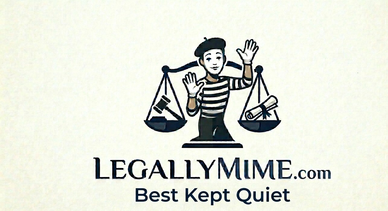 Legally Mime Official Brand Logo - Best Kept Quiet - legallymime.com